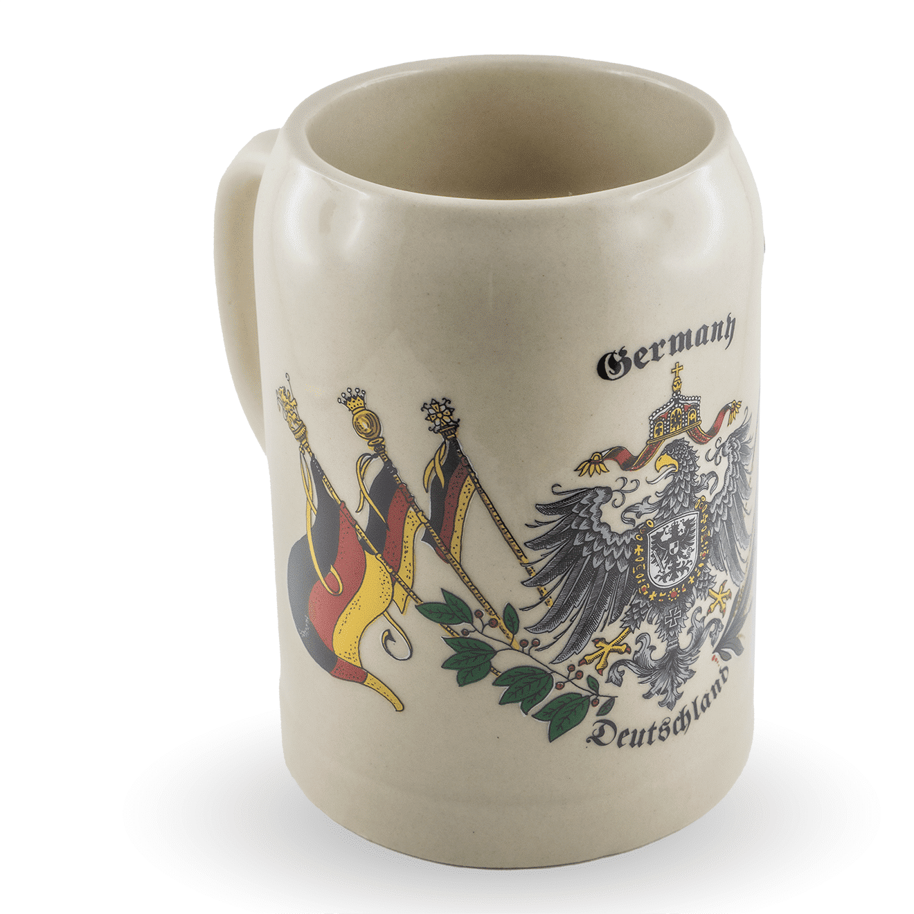 Bierkrug aus Ton 0,5 L mit versch. Motiven