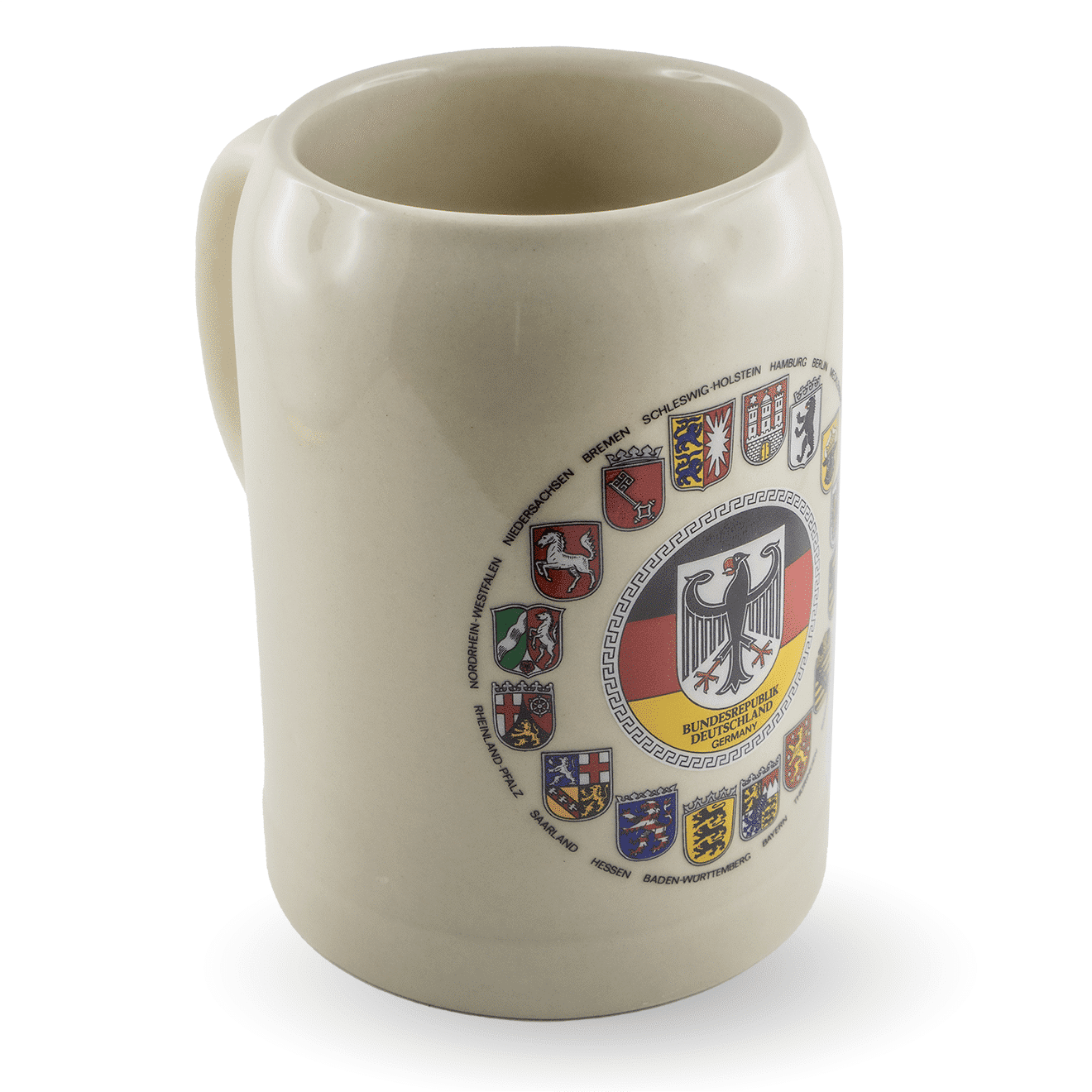 Bierkrug aus Ton 0,5 L mit versch. Motiven
