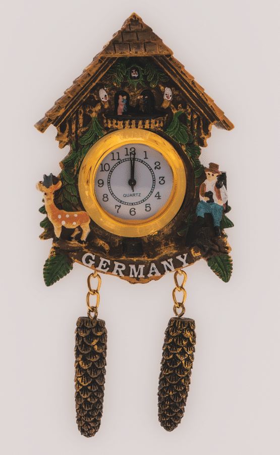 Magnet Kuckucksuhr (mit echter Uhr) in verschiedenen Motiven