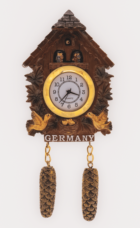 Magnet Kuckucksuhr (mit echter Uhr) in verschiedenen Motiven