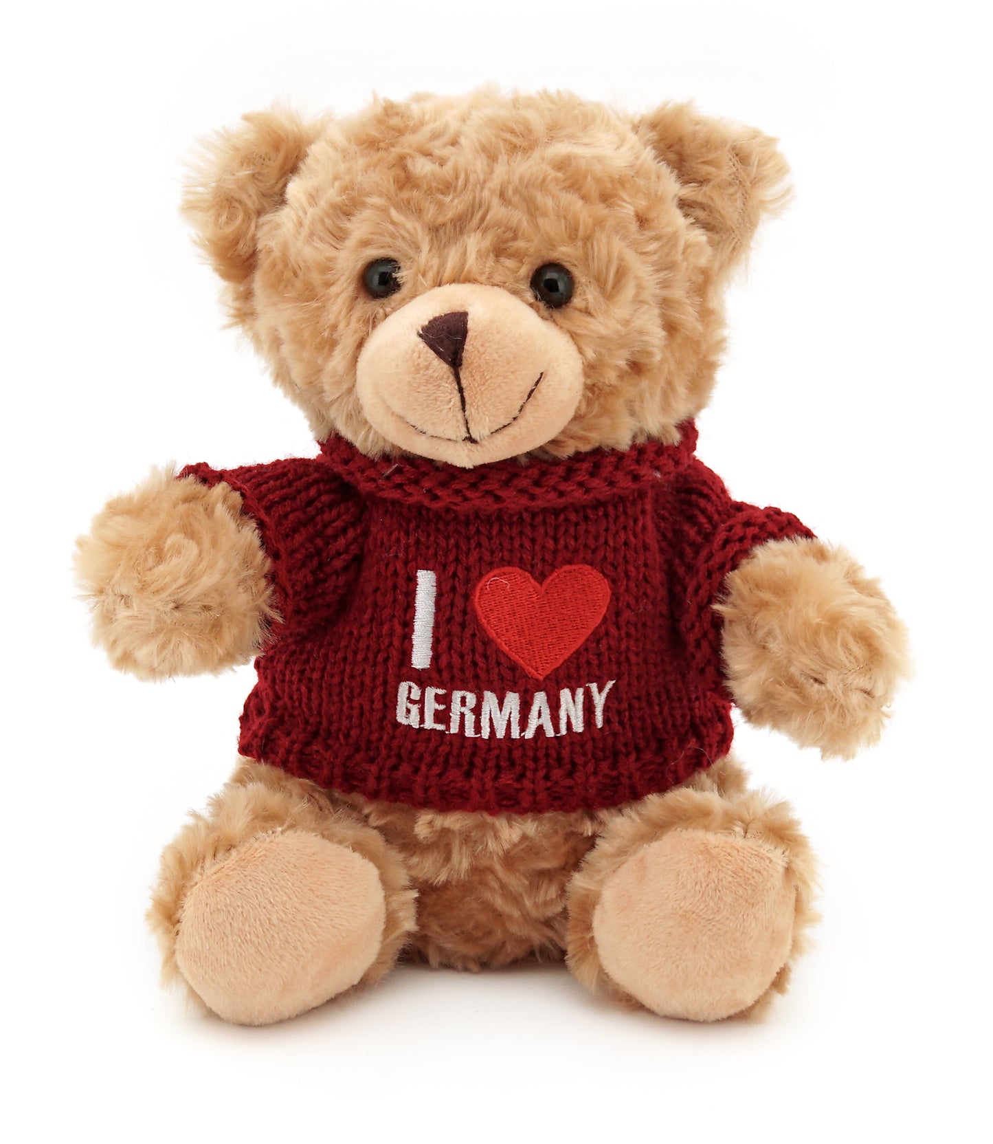 Plüschbär I love Germany rot/weiß