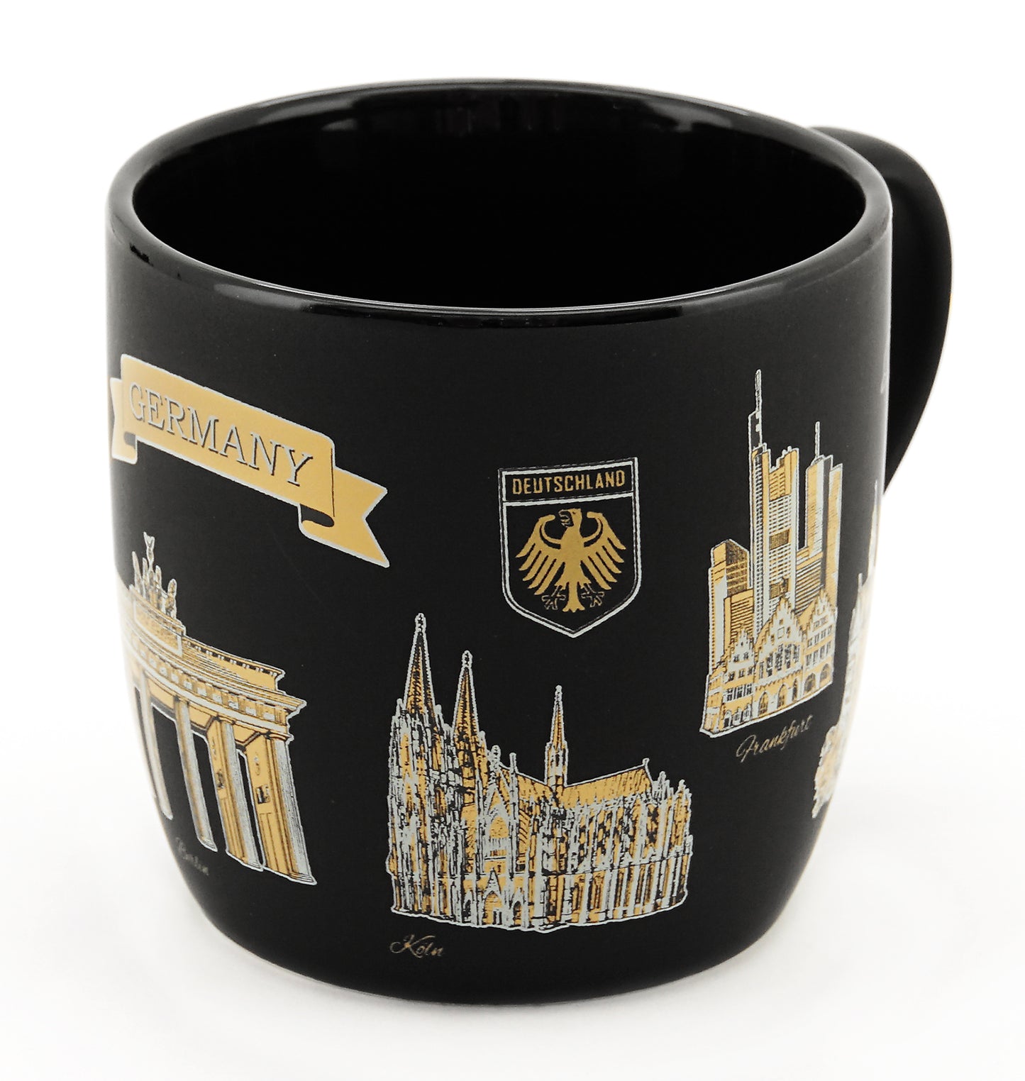 Tasse schwarz/gold Sehenswürdigkeiten
