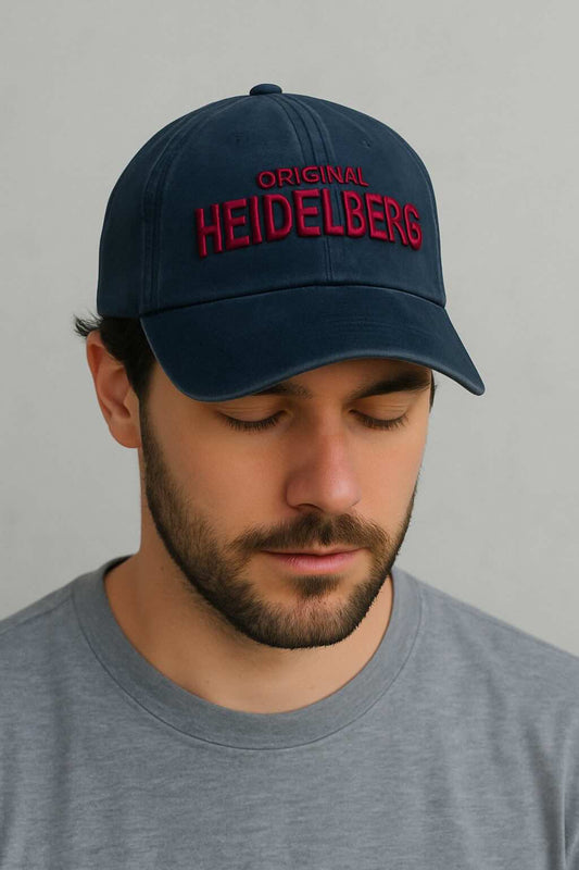 Basecap Heidelberg Original – Navy/Rot