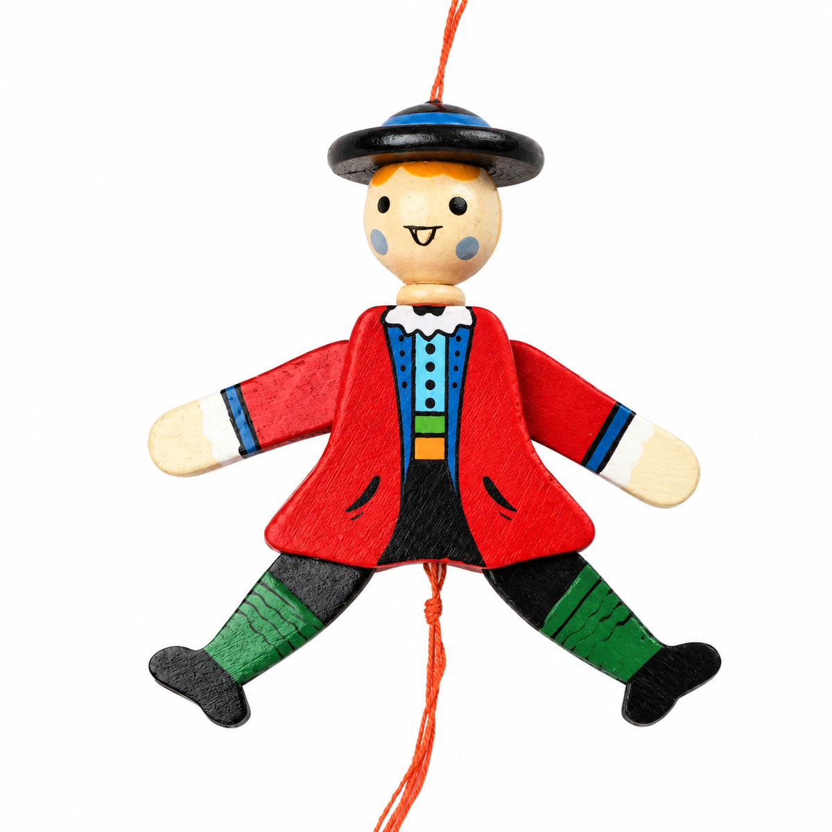 Hampler Trachtenbub 9cm – handbemalter Holz-Hampelmann in Trachtenkleidung