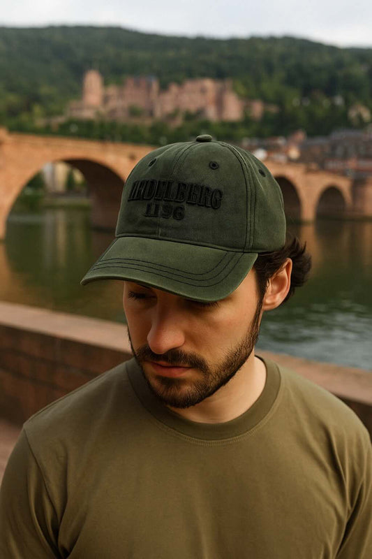 Basecap Heidelberg Stitch – Olive/Black