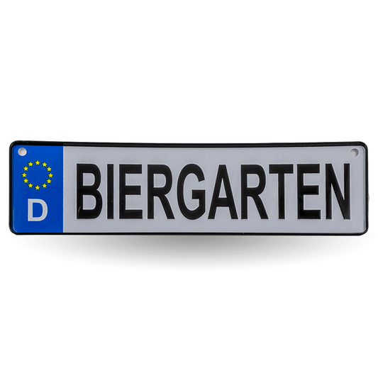 Autokennzeichen "Biergarten"