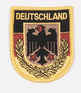 Deutschland Aufnäher (Wappen oder Fahne)