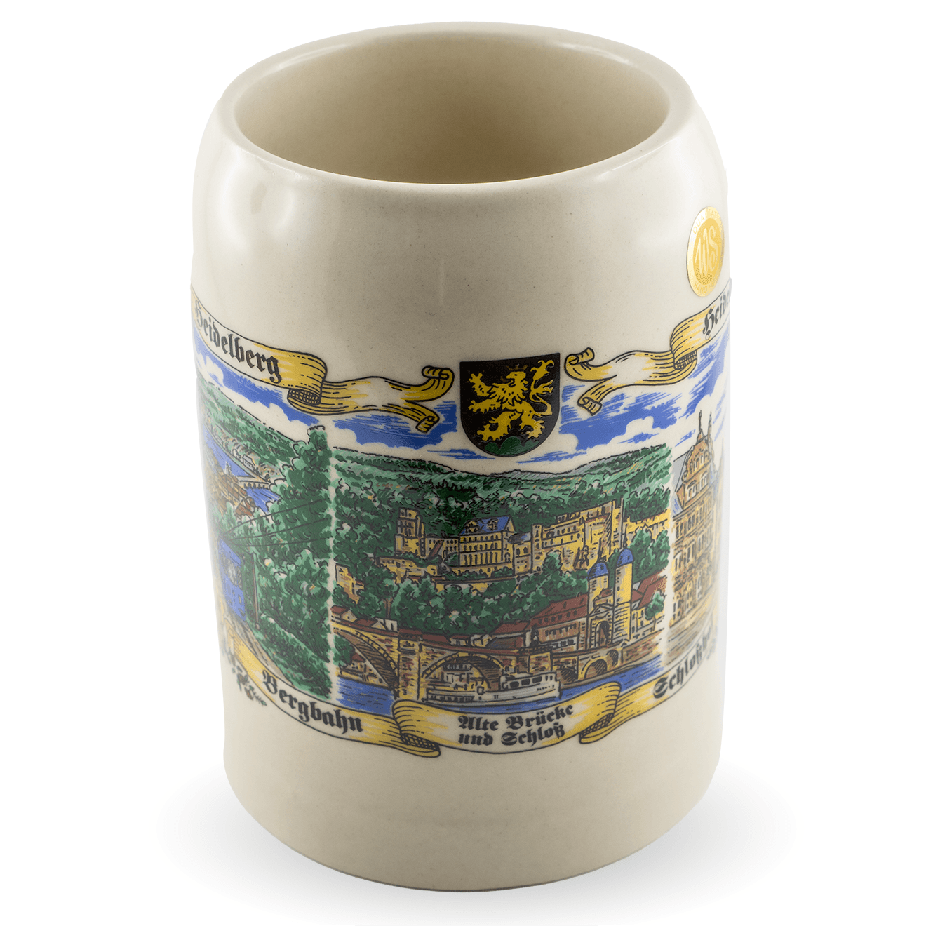 Bierkrug aus Ton 0,5 L mit versch. Motiven