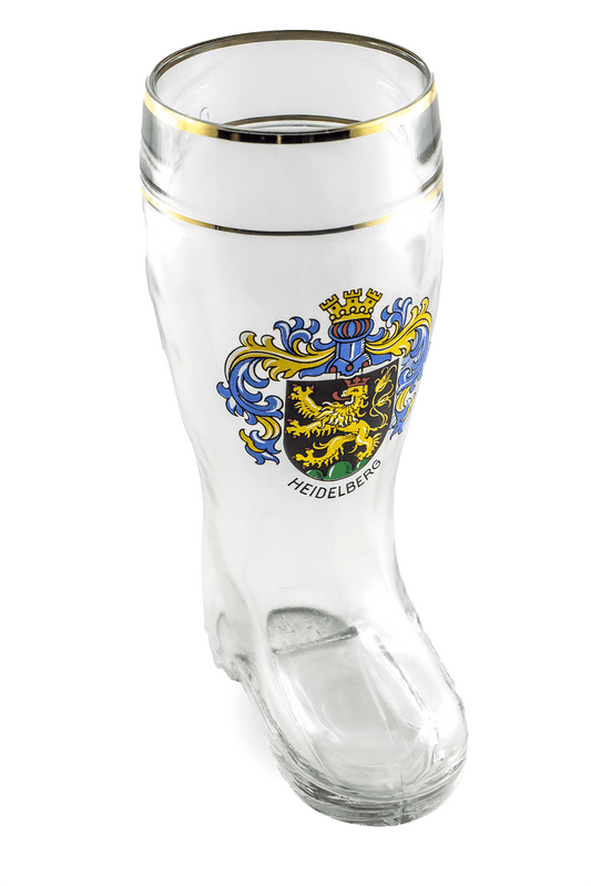 Stiefelglas Bierfest | Heidelberg-Wappen