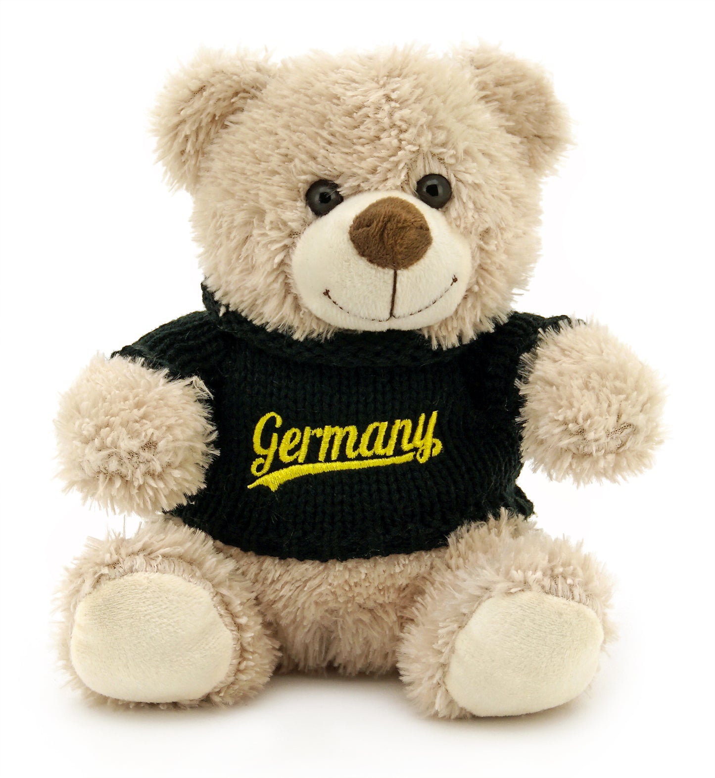 Plüschbär GER schwarz/gold