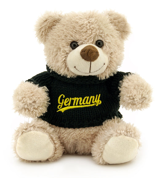 Plüschbär GER schwarz/gold