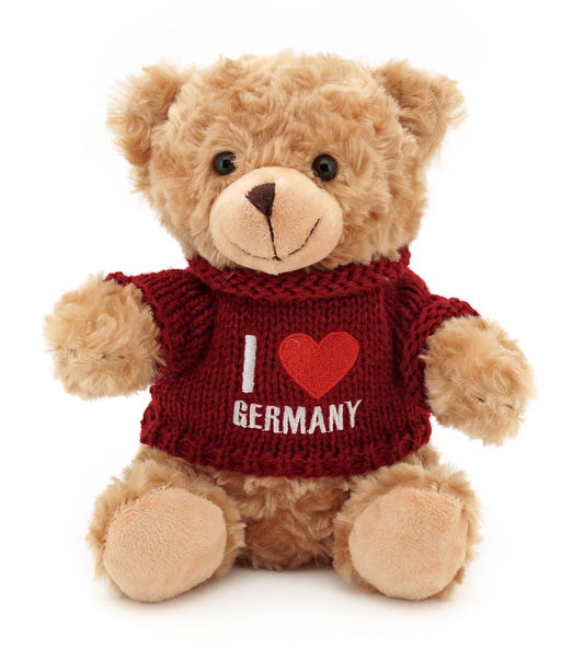 Plüschbär I love Germany rot/weiß